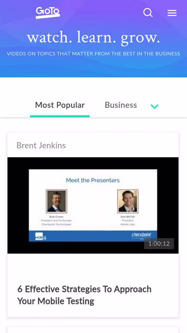Screenshot of webinar.com