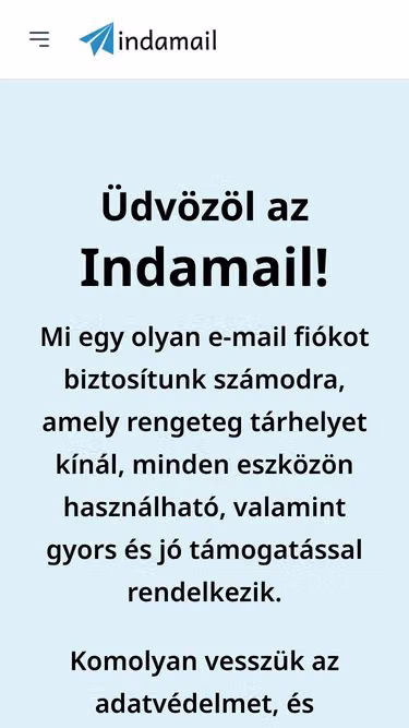 Screenshot of webmail.hu