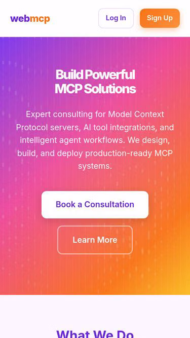 Screenshot of webmcp.pro