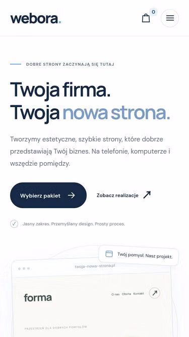 Screenshot of webora.com.pl