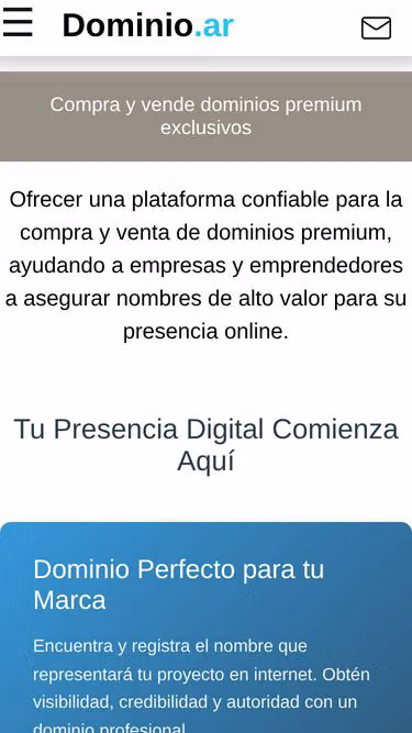 Screenshot of webs.ar