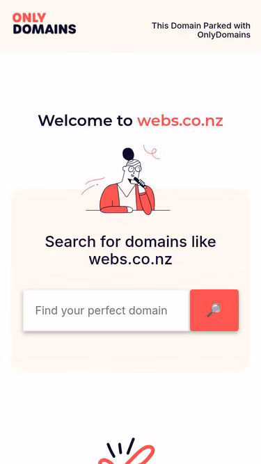 Screenshot of webs.co.nz