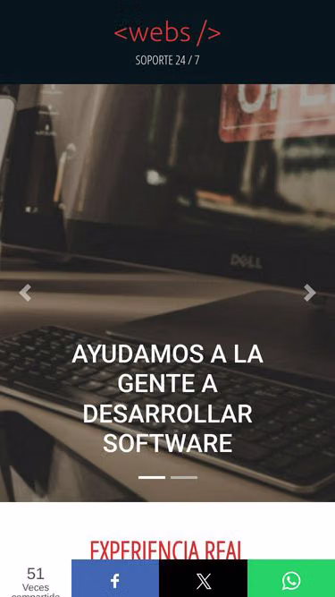 Screenshot of webs.com.bo
