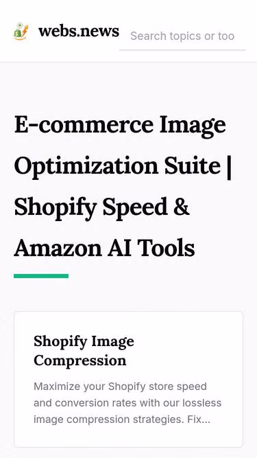 Screenshot of webs.news