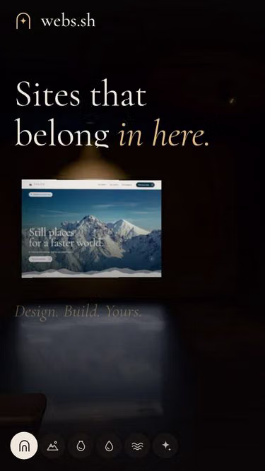 Screenshot of webs.sh