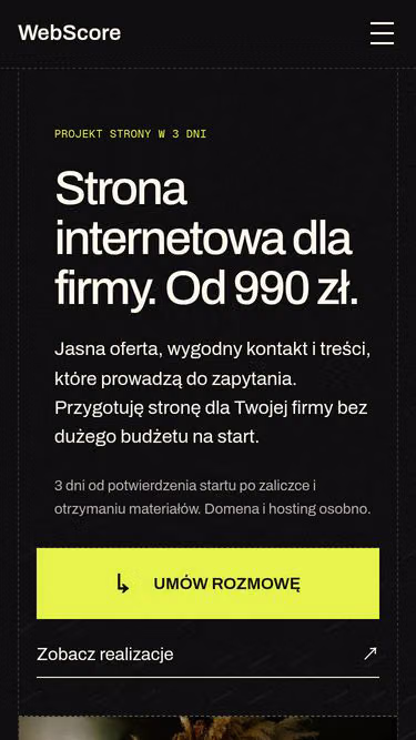 Screenshot of webscore.pl
