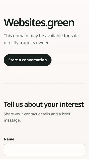 Screenshot of websites.green