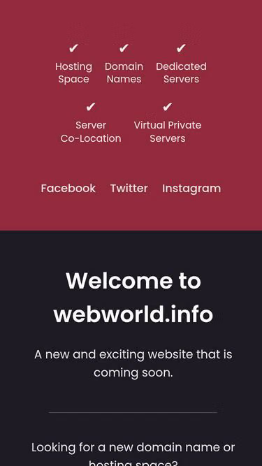 Screenshot of webworld.info