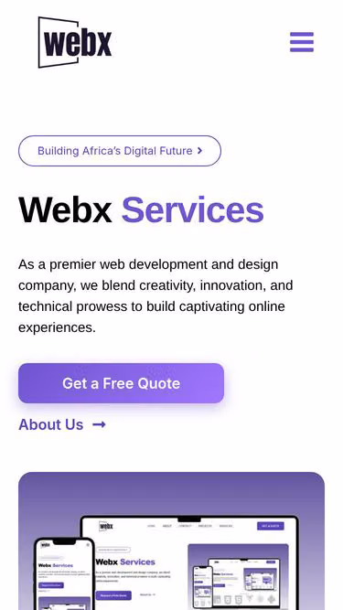 Screenshot of webx.ng