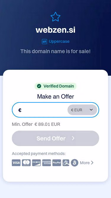 Screenshot of webzen.si