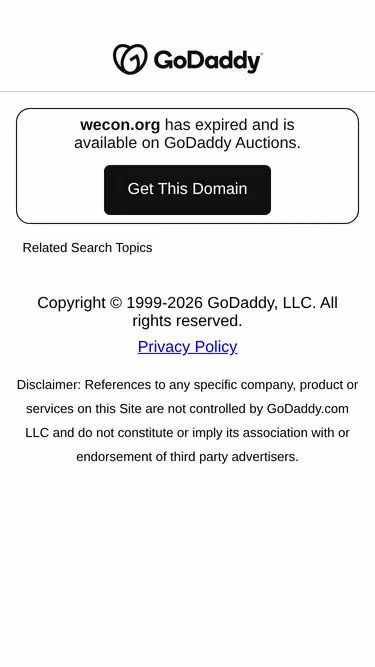 Screenshot of wecon.org