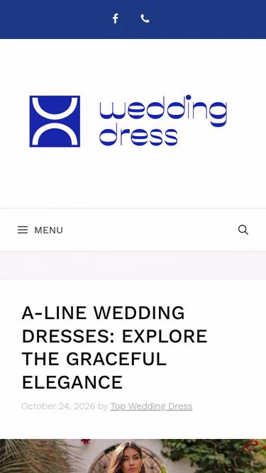 Screenshot of weddingdress.top