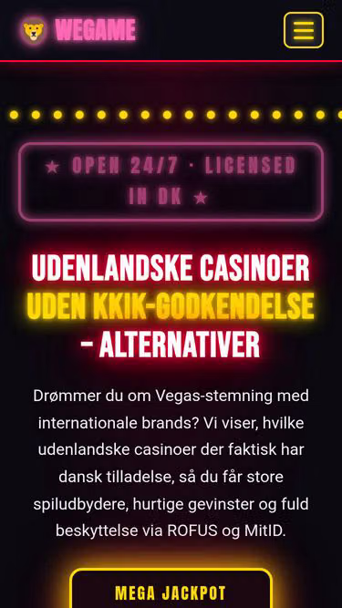 Screenshot of wegame.dk