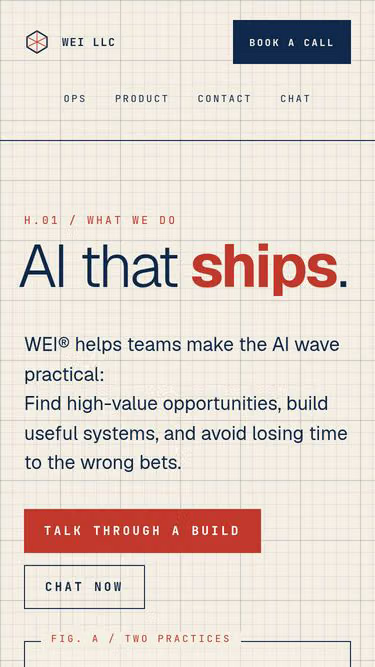 Screenshot of wei.business