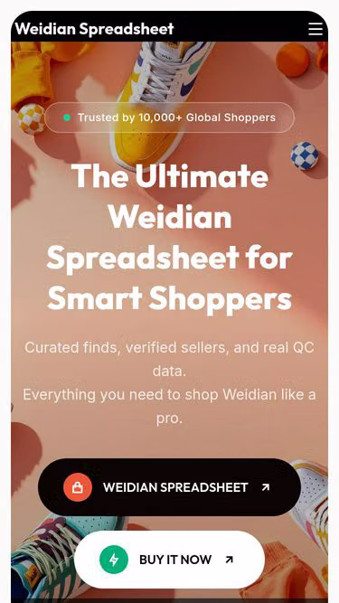 Screenshot of weidian.video