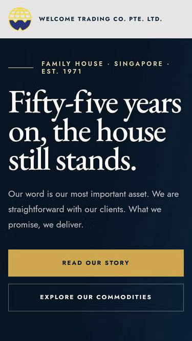 Screenshot of welcome.com.sg