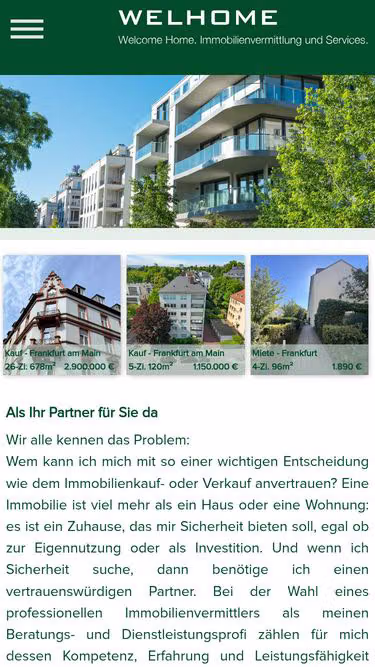 Screenshot of welhome.de