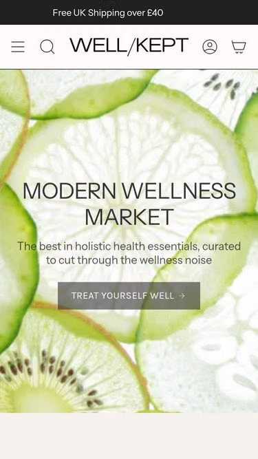 Screenshot of wellkept.uk