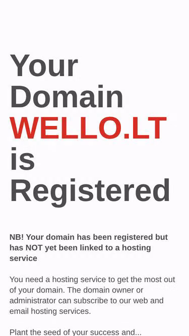 Screenshot of wello.lt