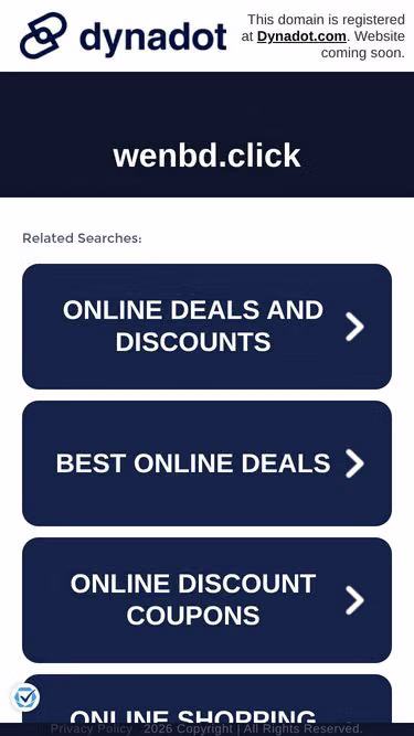 Screenshot of wenbd.click