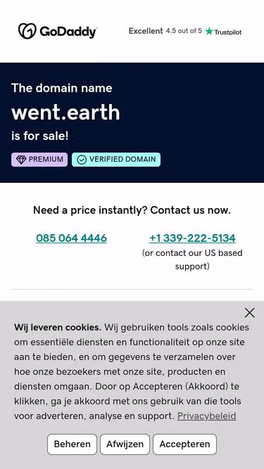 Screenshot of went.earth
