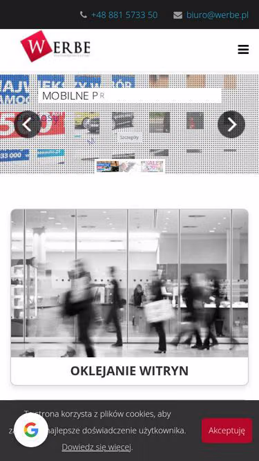 Screenshot of werbe.pl