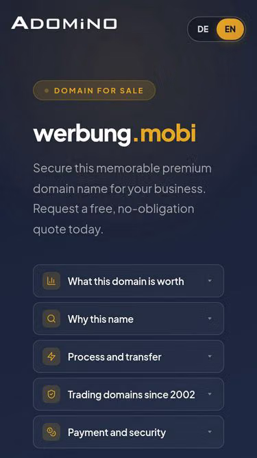 Screenshot of werbung.mobi