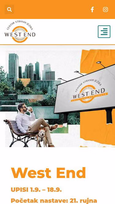 Screenshot of westend.hr