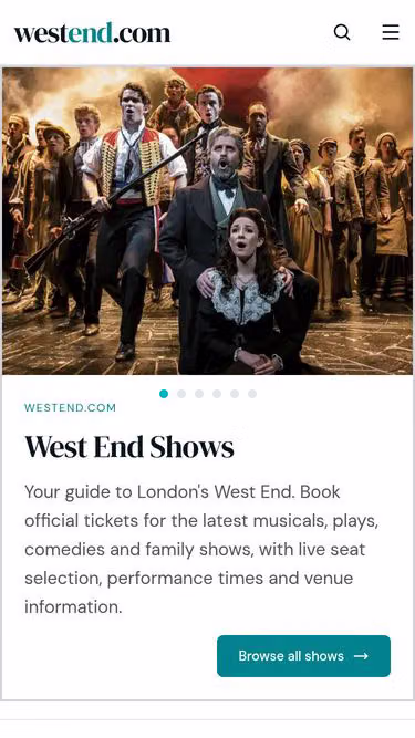 Screenshot of westend.london