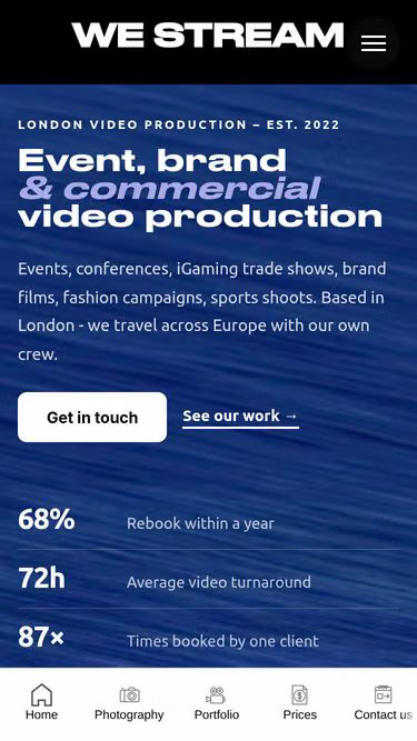 Screenshot of westream.uk