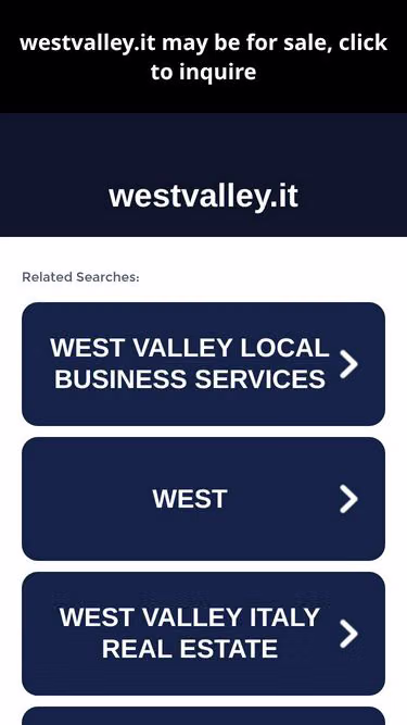 Screenshot of westvalley.it