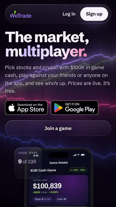Screenshot of wetrade.co