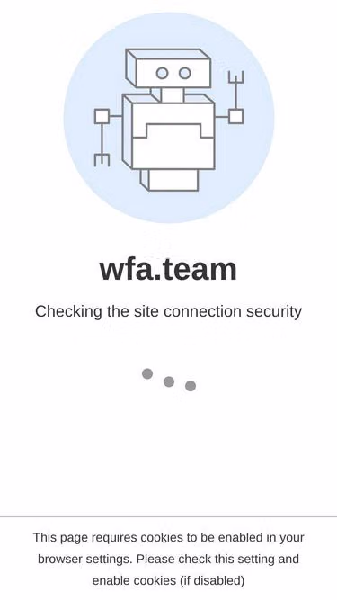 Screenshot of wfa.team