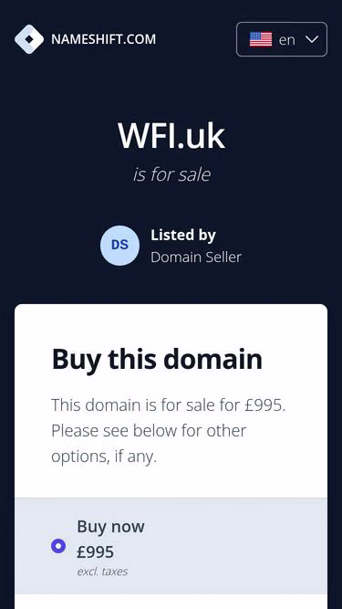 Screenshot of wfi.uk