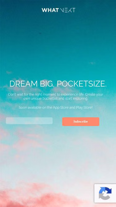 Screenshot of whatnext.be
