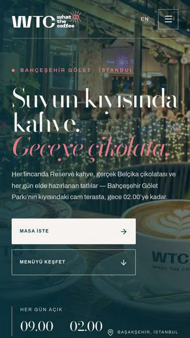 Screenshot of whatthe.coffee