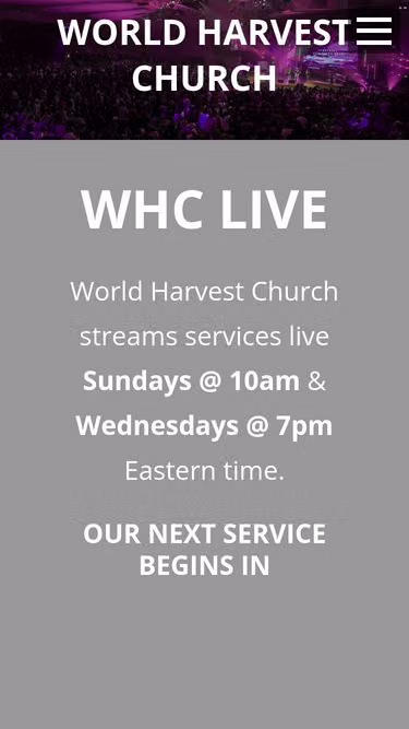 Screenshot of whc.live