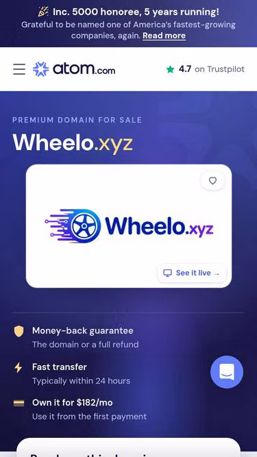 Screenshot of wheelo.xyz