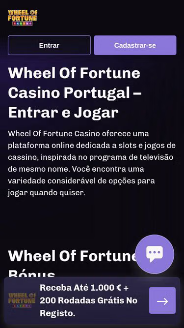 Screenshot of wheeloffortune.pt