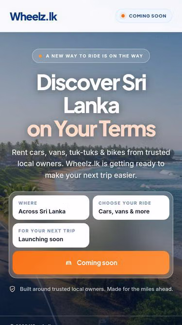 Screenshot of wheelz.lk