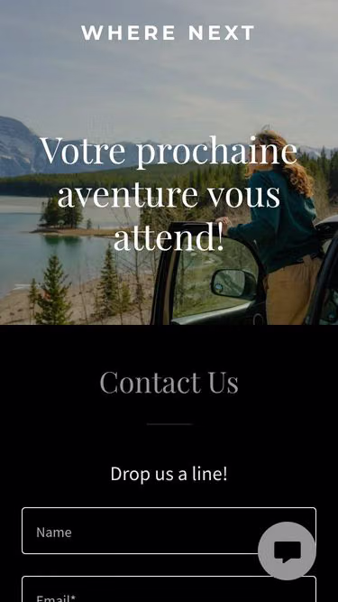 Screenshot of wherenext.fr