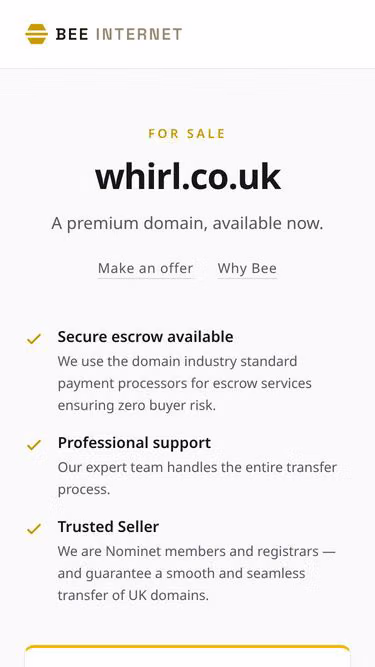 Screenshot of whirl.co.uk