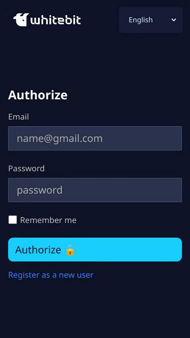 Screenshot of whitebit.live