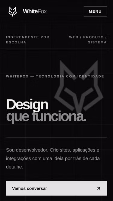 Screenshot of whitefox.com.br