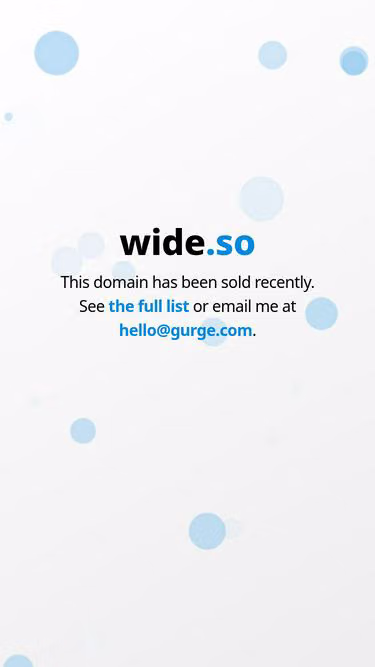 Screenshot of wide.so