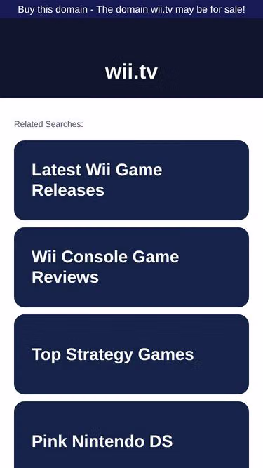Screenshot of wii.tv