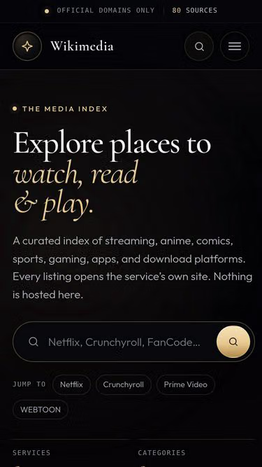Screenshot of wikimedia.fun