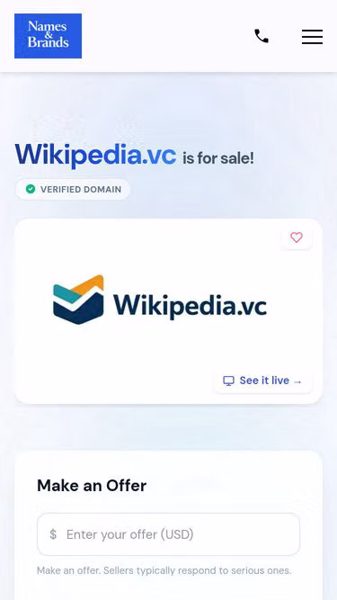 Screenshot of wikipedia.vc
