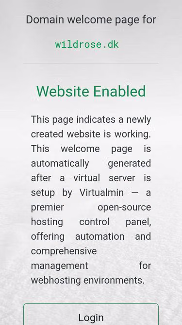 Screenshot of wildrose.dk