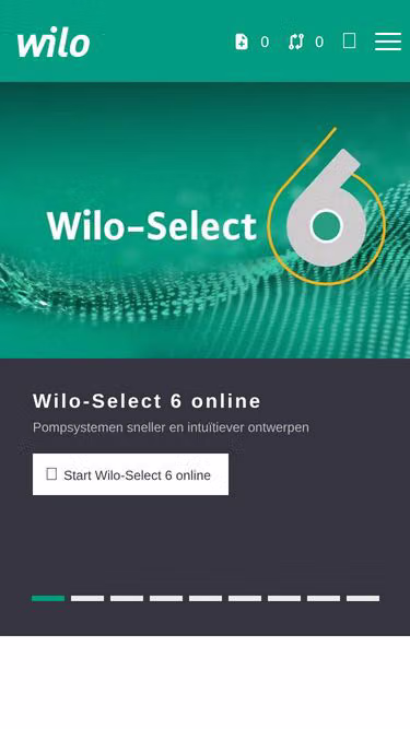 Screenshot of wilo.be